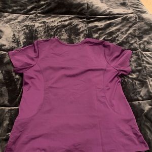 Purple label yoga scrub top eggplant color 2x
